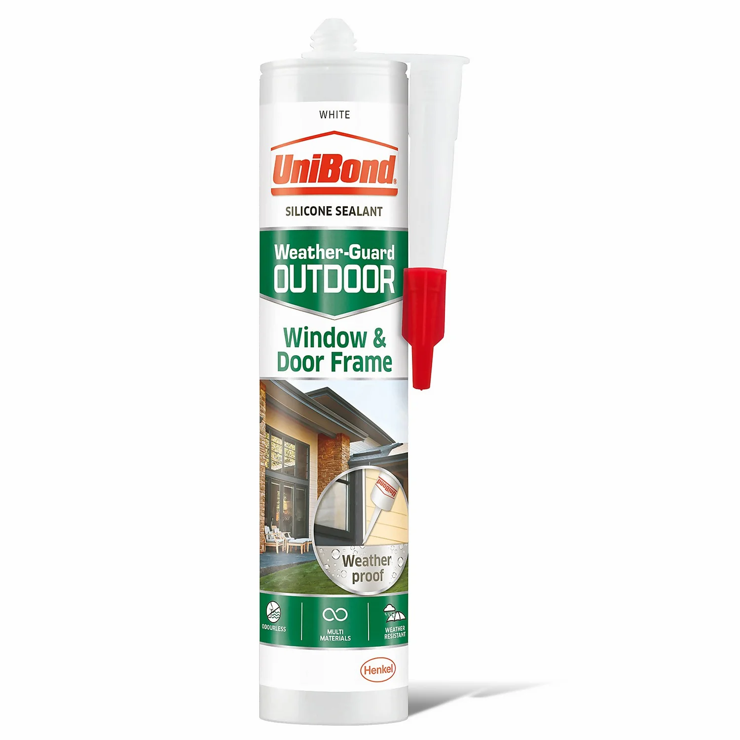 UniBond Window And Door Frame Outdoor Sealant - White Cartridge 392g 3 UniBond Window And Door Frame Outdoor Sealant - White Cartridge 392g