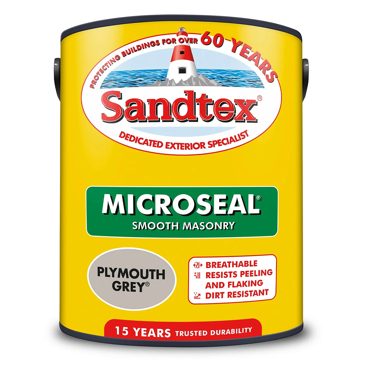 Sandtex® Ultra Smooth Masonry Paint Plymouth Grey - 5L 10 Sandtex® Ultra Smooth Masonry Paint Plymouth Grey - 5L - Image 8