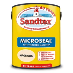 Sandtex® Textured Masonry Paint Magnolia - 5L -Home Improvement Shop 12809198 1904871504810031