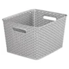 Curver My Style Large Rectangular Plastic Storage Basket - Grey - 18L -Home Improvement Shop 12814518 1354831970374356
