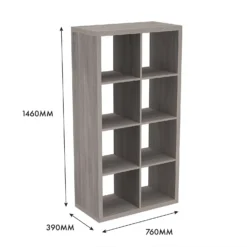 Clever Cube 4x2 Storage Unit - Grey Oak -Home Improvement Shop 12816003 5715023384541223