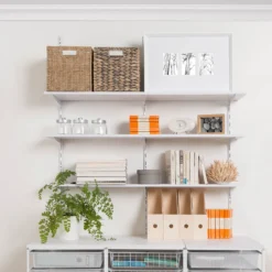 None Single Slot Upright Wall Strip - White - 200cm -Home Improvement Shop 12816015 1244833192911784