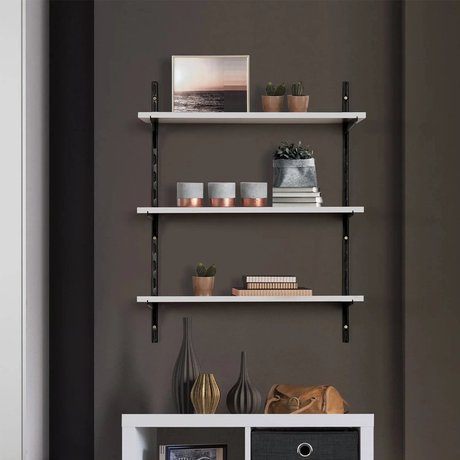 Shelf White 900x16x200mm 4 Shelf White 900x16x200mm - Image 2
