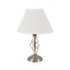 Darcie Satin Nickel Table Lamp -Home Improvement Shop 12816352 5014832141925441