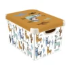 Curver Stockholm Llama Plastic Deco Storage Box - Multi-Coloured - 22L -Home Improvement Shop 12824053 1124831941627735
