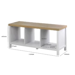 Clever Cube 1x3 Storage Unit With Legs - White 17 Clever Cube 1x3 Storage Unit With Legs - White -Home Improvement Shop 12824159 1165052927610062