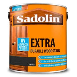 Sadolin Extra Durable Woodstain Ebony - 2.5L -Home Improvement Shop 12832497 5004951407132633