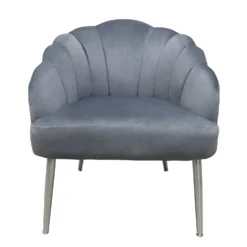 Sophia Scallop Occasional Chair - Grey 11 Sophia Scallop Occasional Chair - Grey -Home Improvement Shop 12838886 1264843597067370