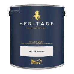 Dulux Heritage Matt Emulsion Paint Roman White - 2.5L -Home Improvement Shop 12881985 2784843785432153
