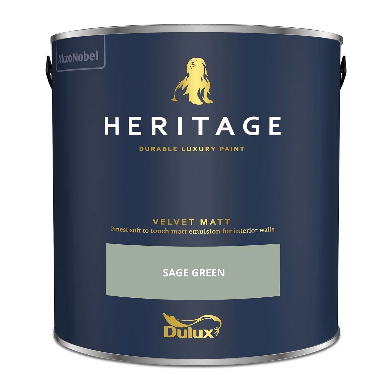 Dulux Heritage Matt Emulsion Paint Sage Green - 2.5L 6 Dulux Heritage Matt Emulsion Paint Sage Green - 2.5L - Image 4