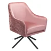 Pia Pleat Swivel Chair - Rose 1 Pia Pleat Swivel Chair - Rose -Home Improvement Shop 12882869 1394887373266915