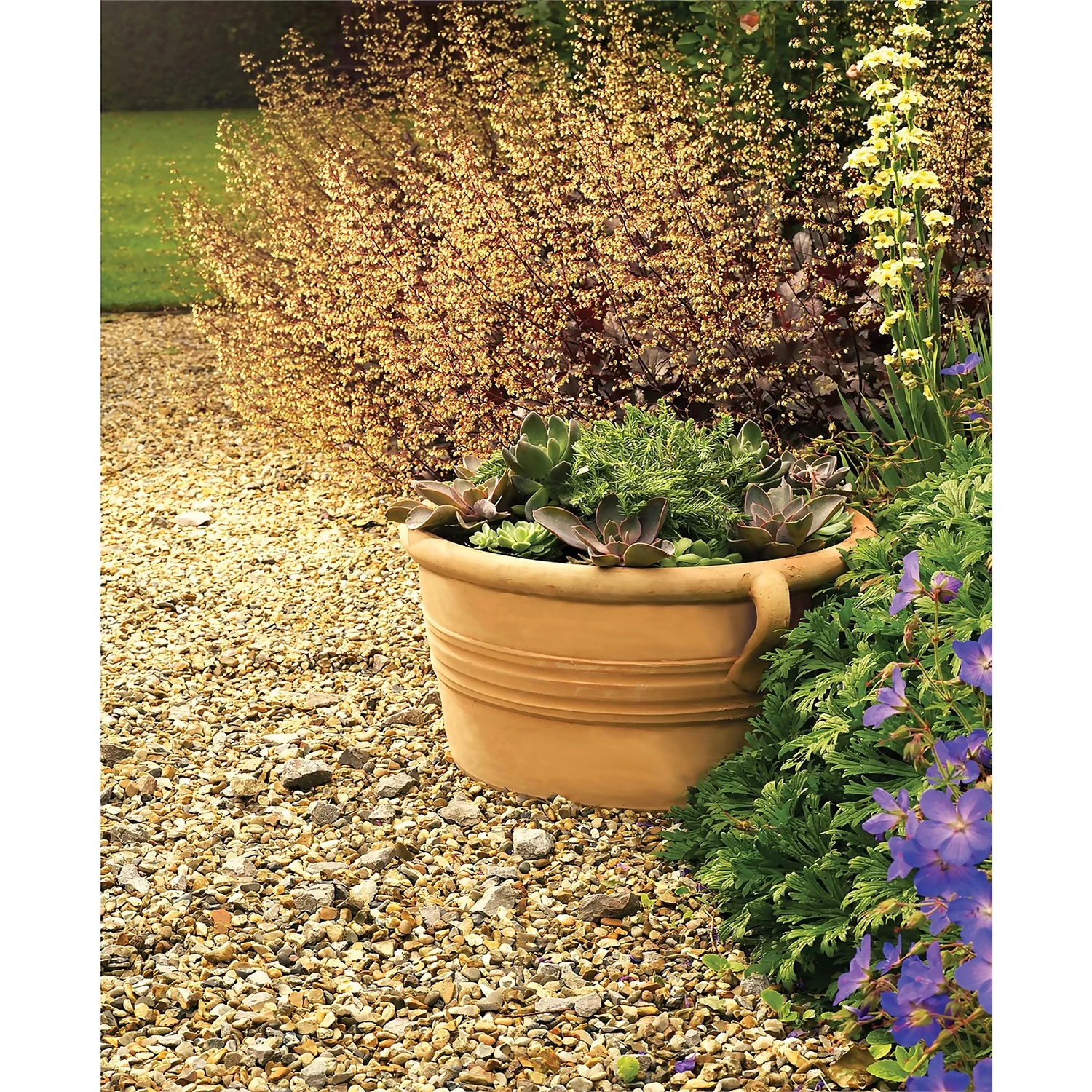 Himalaya Terracotta Low Bowl - 22cm 4 Himalaya Terracotta Low Bowl - 22cm - Image 2