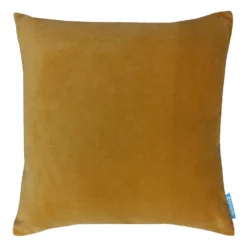 House Beautiful Velvet Linen Cushion - 45x45cm - Ochre