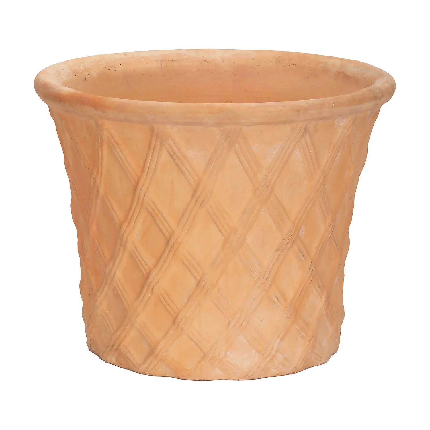 Terracotta Lattice Cone Plant Pot - 40cm 3 Terracotta Lattice Cone Plant Pot - 40cm
