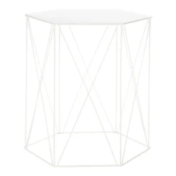 Hex Side Table Set Of 2 White 12 Hex Side Table Set Of 2 White -Home Improvement Shop 12888151 2124947208453494