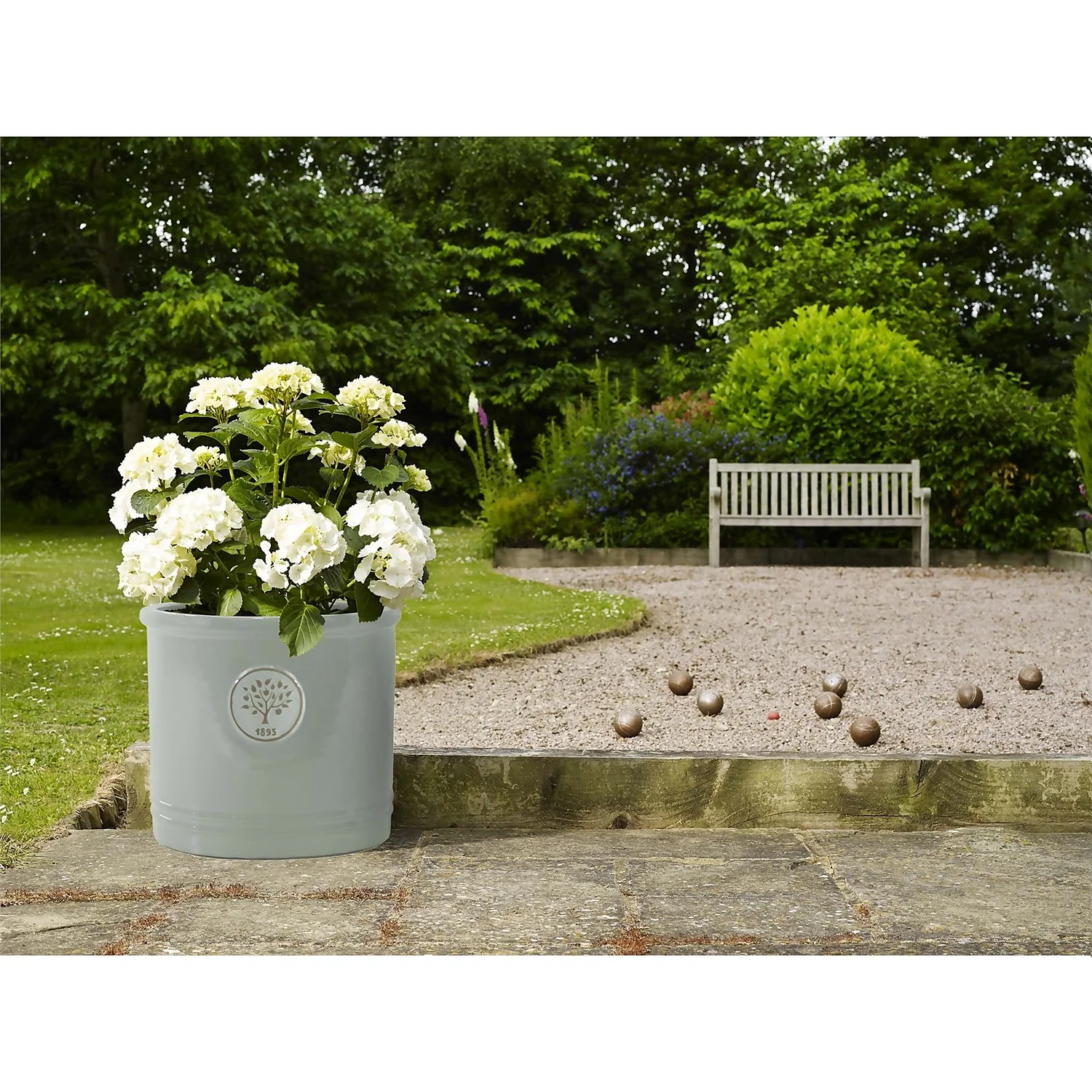 Glazed Heritage Duck Egg Cylinder - 38cm 4 Glazed Heritage Duck Egg Cylinder - 38cm - Image 2