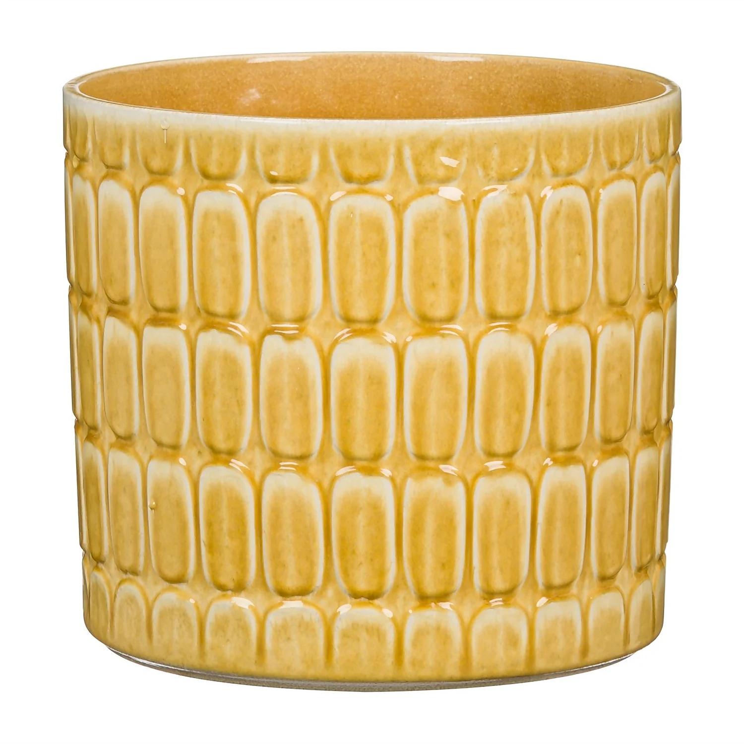 Scheurich Elna Yellow Ceramic Pot - 16cm 3 Scheurich Elna Yellow Ceramic Pot - 16cm
