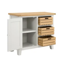 Ashstead Small Sideboard - Oak & Ivory -Home Improvement Shop 12917103 6594897162675257