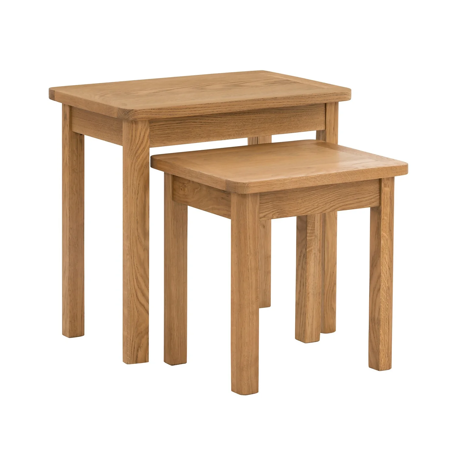 Norbury Nest Of 2 Tables - Oak 3 Norbury Nest Of 2 Tables - Oak