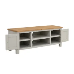 Norbury Wide TV Stand - Grey -Home Improvement Shop 12940856 1484873338403434