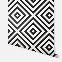 Arthouse Geometric Diamond Mono Wallpaper -Home Improvement Shop 12961407 4664856733432966