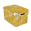 Curver Stockholm Stork Deco Storage Box - Yellow - 22L -Home Improvement Shop 13169628 4924898511790251