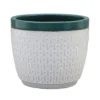 House Beautiful 2 Tone Teal Rim Egg Pot - 25cm -Home Improvement Shop 13188804 1634933184082255