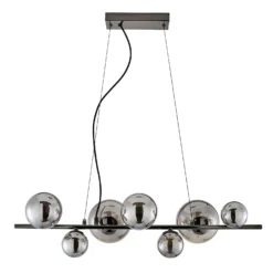 Orb II 7 Light Diner Pendant - Black Chrome Smoke -Home Improvement Shop 13208306 1844896912986790