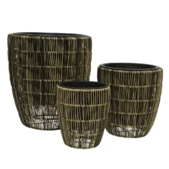 Kate Round Rattan Planter - Medium -Home Improvement Shop 13222499 1644934511057963