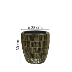 Kate Round Rattan Planter - Medium -Home Improvement Shop 13222499 8384934511132339