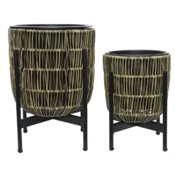 Kate Round Rattan Planter With Legs - Medium 8 Kate Round Rattan Planter With Legs - Medium -Home Improvement Shop 13222505 1744929320600625