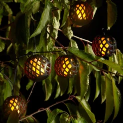 10 Solar Flame String Lights