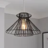 Dalston Wire Easy Fit Light Shade - Black -Home Improvement Shop 13453792 1334915323256188