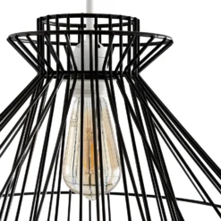 Dalston Wire Easy Fit Light Shade - Black -Home Improvement Shop 13453792 1574915323304872