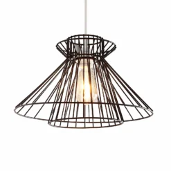 Dalston Wire Easy Fit Light Shade - Black -Home Improvement Shop 13453792 1644915323232857