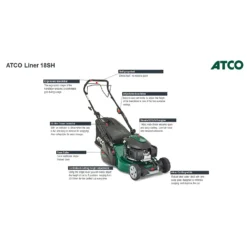 Atco 145cc Liner 18SH Petrol Lawn Mower - 46cm -Home Improvement Shop 13486585 1594932690022221