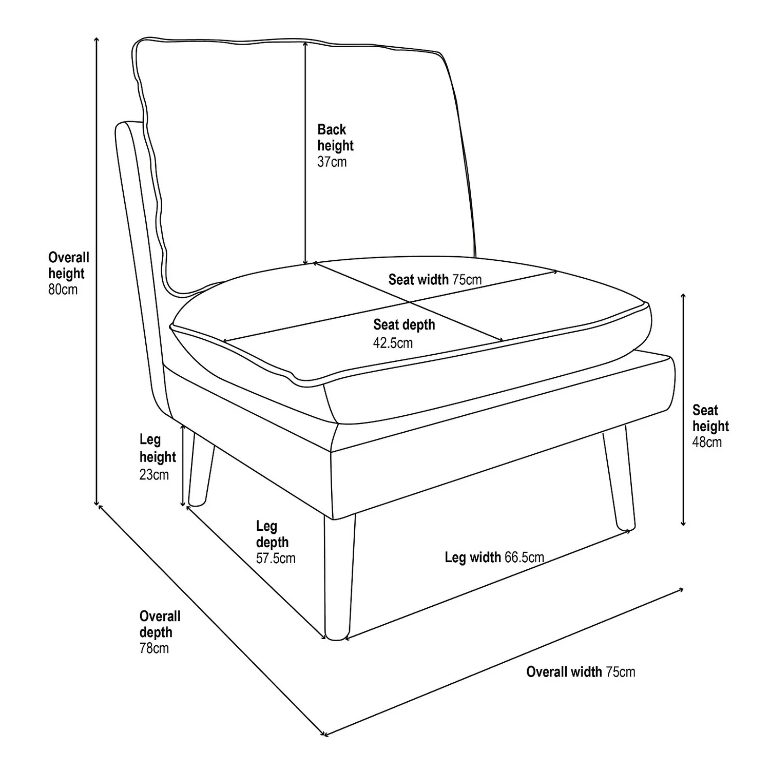 Pippa Pillow Accent Chair - Blue 9 Pippa Pillow Accent Chair - Blue - Image 7