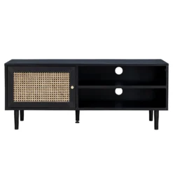 Kubu Rattan TV Stand - Black -Home Improvement Shop 13633729 2034974679756779