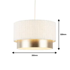 Amelie Two Tier Easy-Fit Light Shade - Champagne -Home Improvement Shop 13764010 1894984012419321
