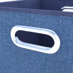 Clever Cube Fabric Insert - Set Of 2 - Steel Blue -Home Improvement Shop 13911397 1904981912917582