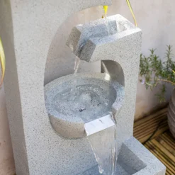 Stylish Fountain Ango Falls Garden Water Feature With LEDs 12 Stylish Fountain Ango Falls Garden Water Feature With LEDs -Home Improvement Shop 13947169 1755005844359029