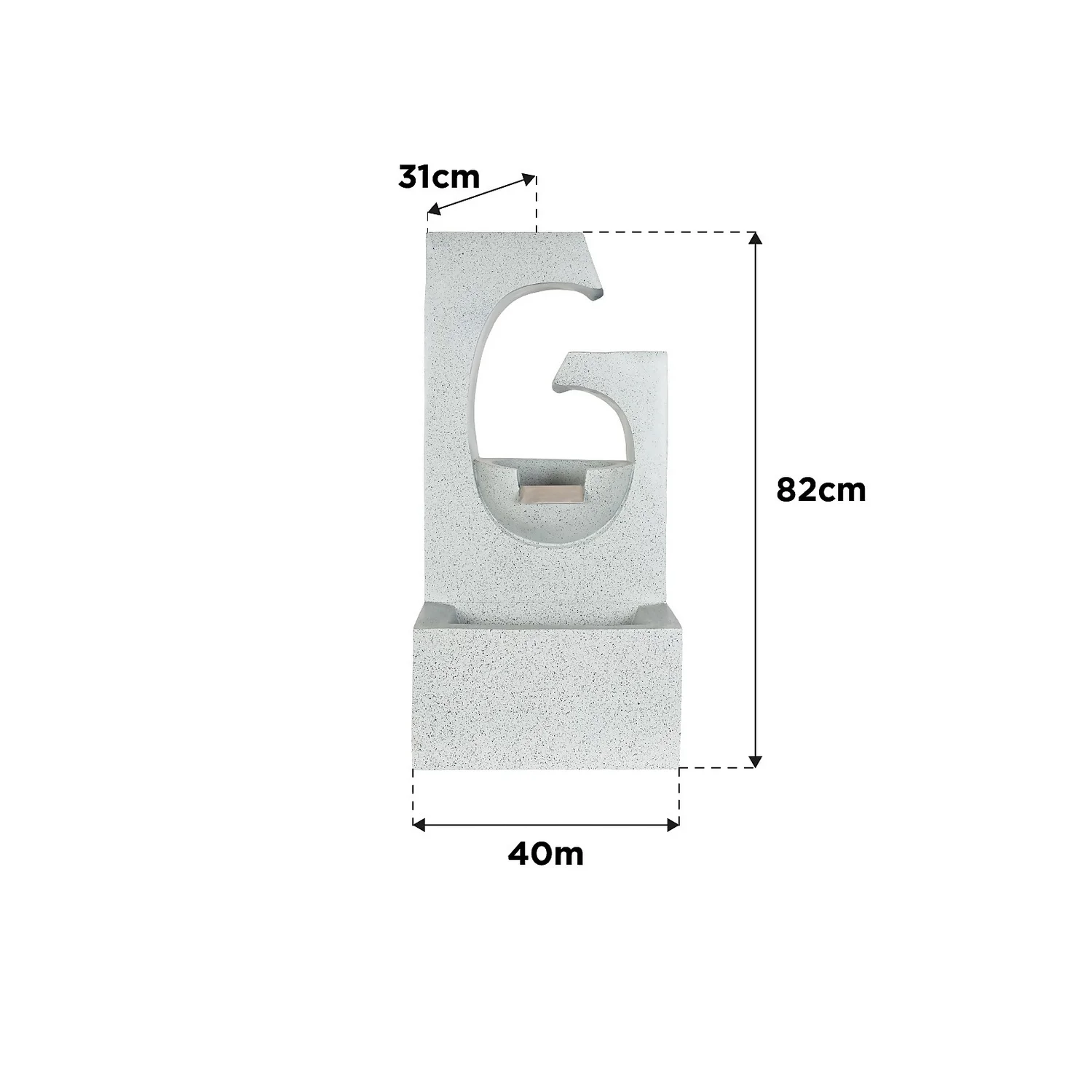 Stylish Fountain Ango Falls Garden Water Feature With LEDs 9 Stylish Fountain Ango Falls Garden Water Feature With LEDs - Image 7