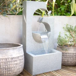Stylish Fountain Ango Falls Garden Water Feature With LEDs 14 Stylish Fountain Ango Falls Garden Water Feature With LEDs -Home Improvement Shop 13947169 4305005844444559