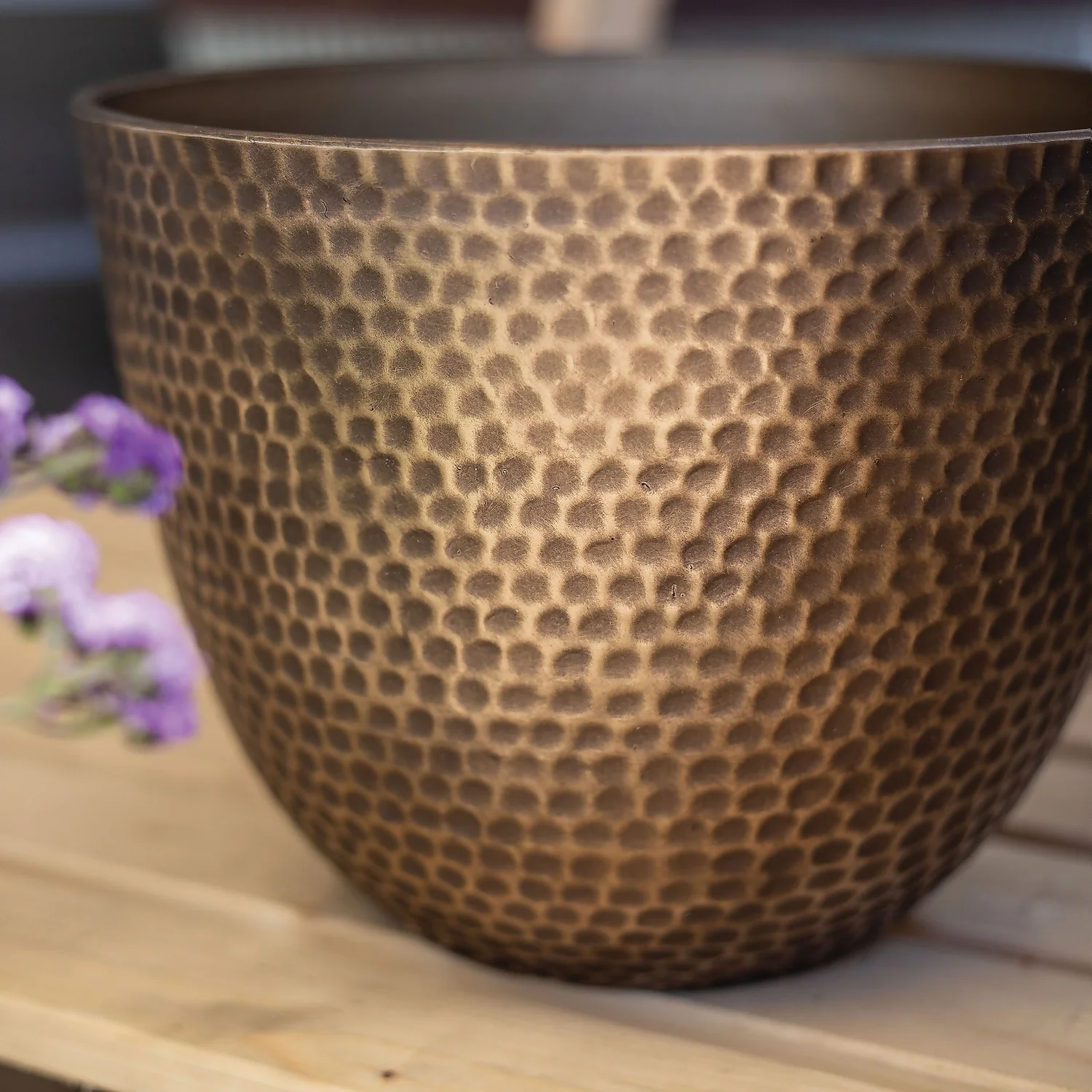 Suva Hammered Pot Bronze - 38cm 9 Suva Hammered Pot Bronze - 38cm - Image 7