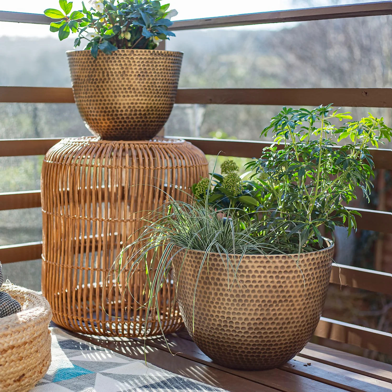 Suva Hammered Pot Bronze - 38cm 7 Suva Hammered Pot Bronze - 38cm - Image 5