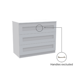 House Beautiful Realm Wide Chest Of Drawers - White Shaker (W) 900mm X (H) 756mm -Home Improvement Shop 13999806 8415005576147458