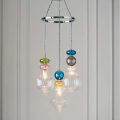 Home Improvement Shop 30 Elgin Cluster Pendant Ceiling Light - Multicoloured & Chrome