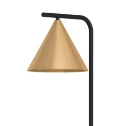 Eglo Narices Floor Lamp - Black & Brushed Brass -Home Improvement Shop 14302958 1355038223595285